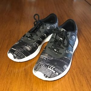 Adidas Black and White Pattern Shoes